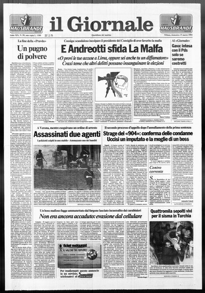 Il giornale : quotidiano del mattino